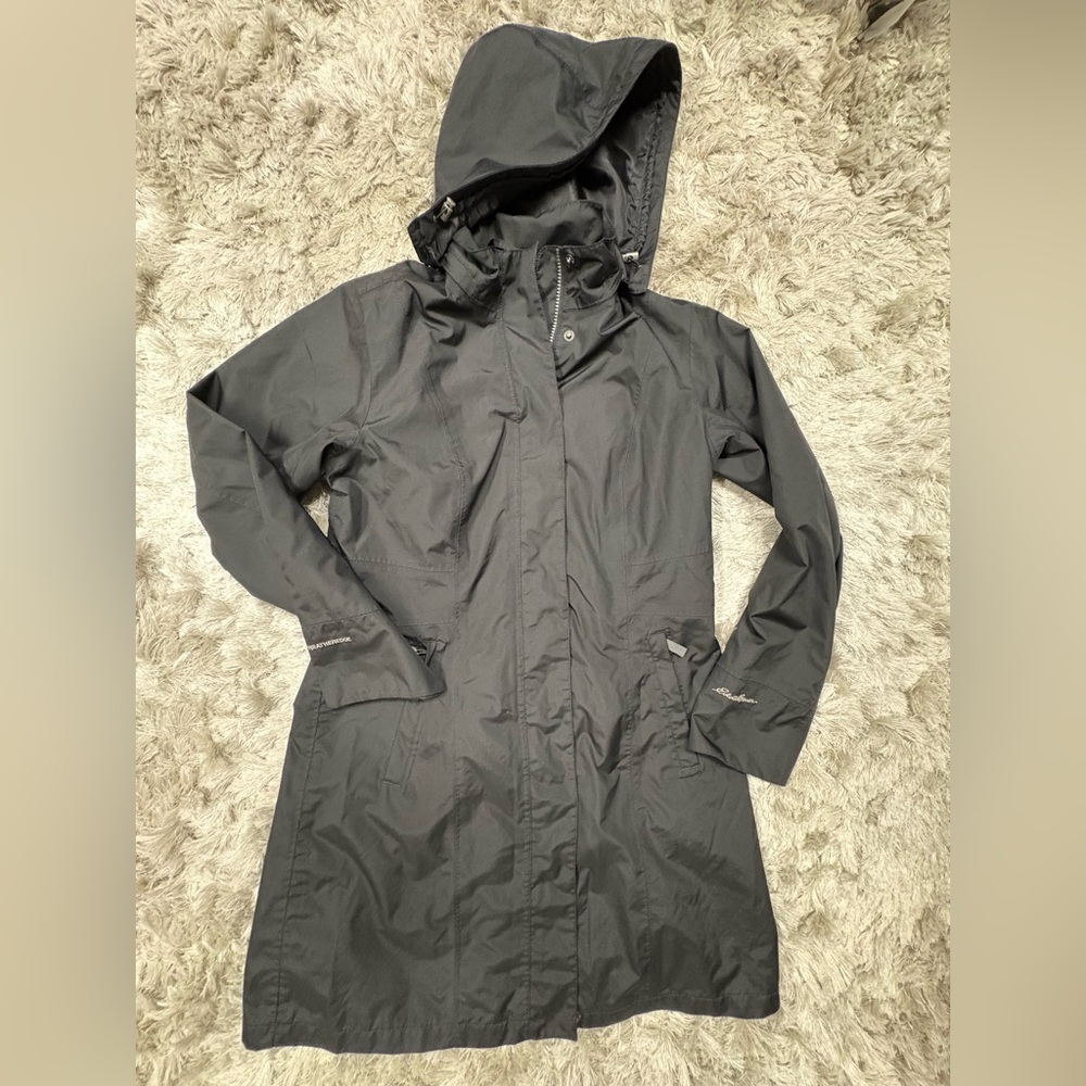 Eddie Bauer Black detachable Hooded Jacket